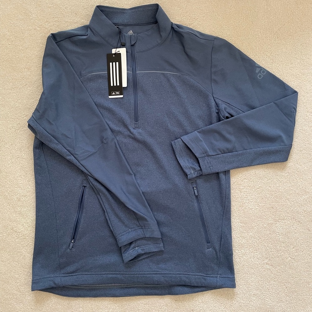 NWT Adidas Golf Long Sleeve Performance Quarter Zip